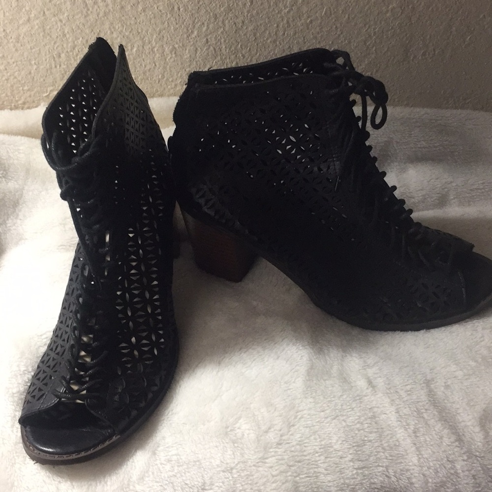 open toed heels